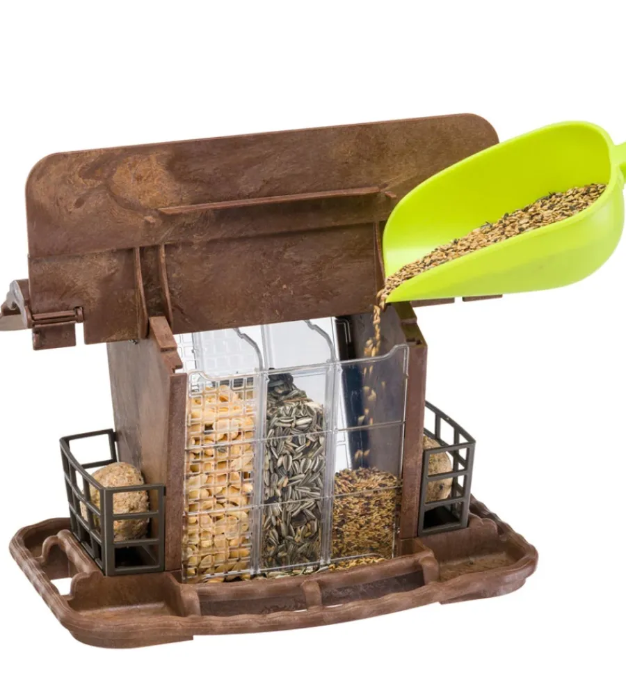 Accessori Gabbie-Ferplast Mangiatoia silos per uccelli selvatici "jok 2", 34x26x23 cm -
