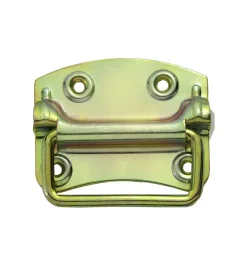 Sistemi Di Fissaggio|Maniglie snodate per bauli 105 x 77 mm. - zincato giallo - 1 pz.
