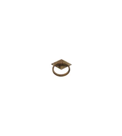 Ferramenta Per Mobili E Infissi|Maniglietta anticata - 50x48 mm. - anticato