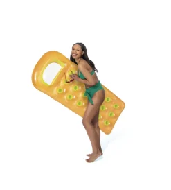 Piscine-Intex Materassino gonfiabile 18 buchi con oblo' cm 188x71 i.13 - cod. 59895eu