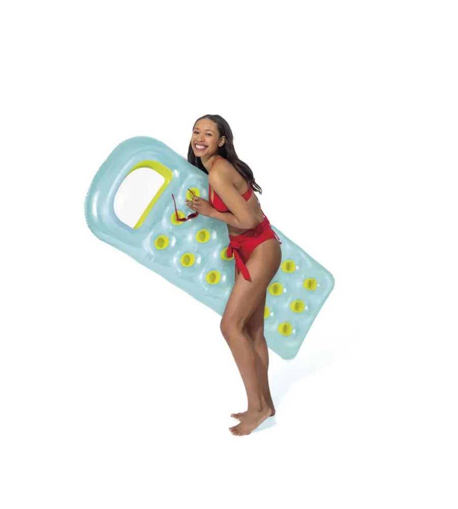 Piscine-Intex Materassino gonfiabile 18 buchi con oblo' cm 188x71 i.13 - cod. 59895eu