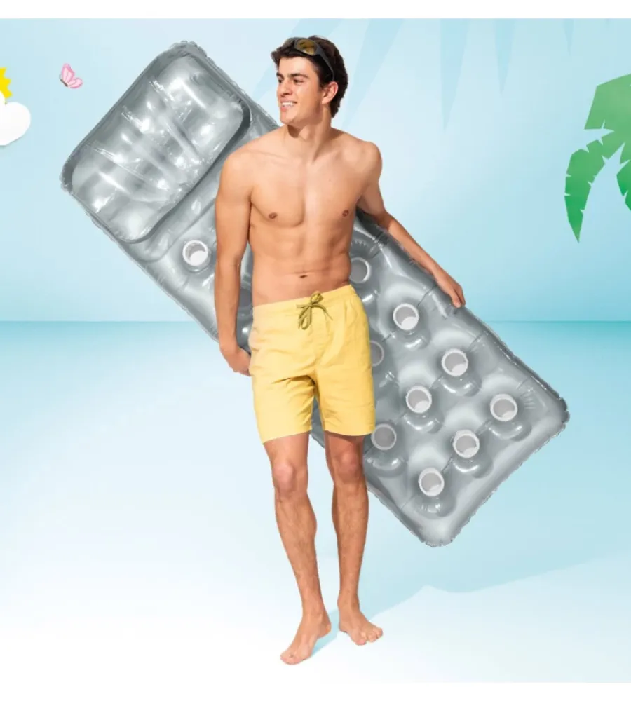 Intex Piscine|Materassino gonfiabile con cuscino 18 buchi colori assortiti 188x71 cm - cod. 58894eu