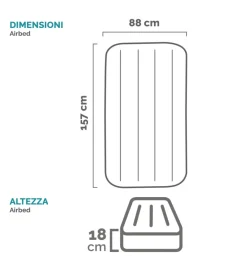 Clearance Materassino gonfiabile per bambini 