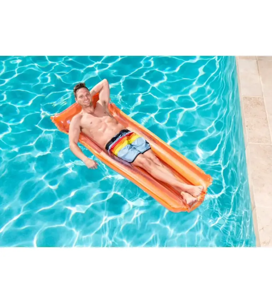Piscine-Bestway Materassino gonfiabile per piscina tinta unita con colori assortiti 183x76 cm