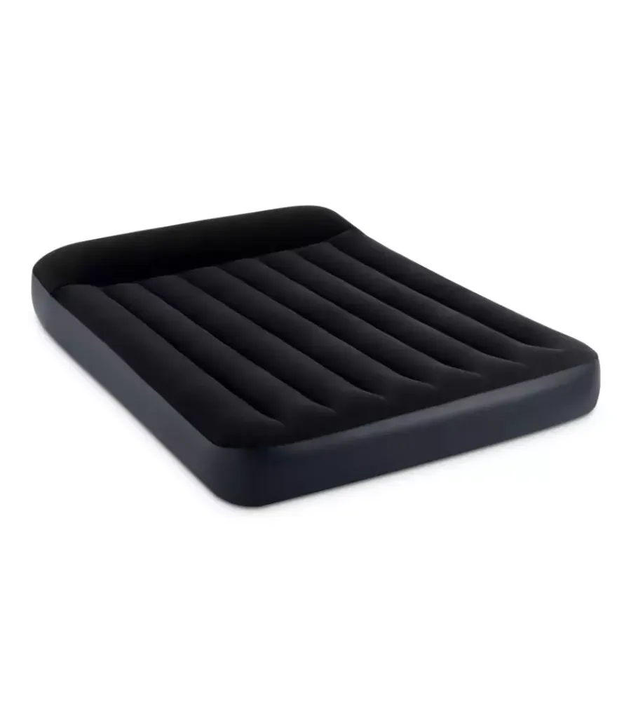 Intex Campeggio|Materasso ad una piazza e mezza gonfiabile "airbed dura-beam pillow rest classic" colore blu scuro, 137x191x25 cm - cod. 64142