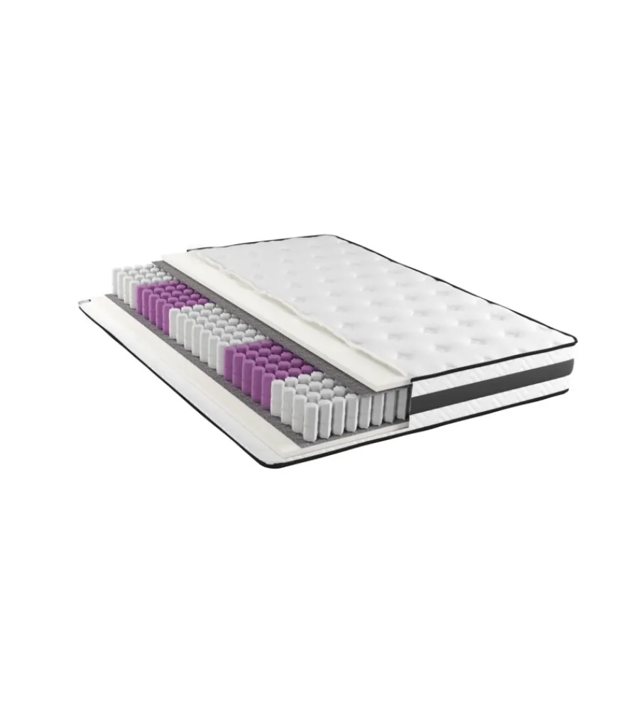 Discount Materasso matrimoniale a molle "pocket" 160x190x22 cm Letti E Comodini
