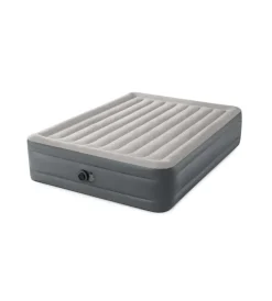 Intex Campeggio|Materasso matrimoniale autogonfiante "airbed dura-beam essential rest" con pompa elettrica incorporata grigio 152x203x46 cm - cod. 64126nd
