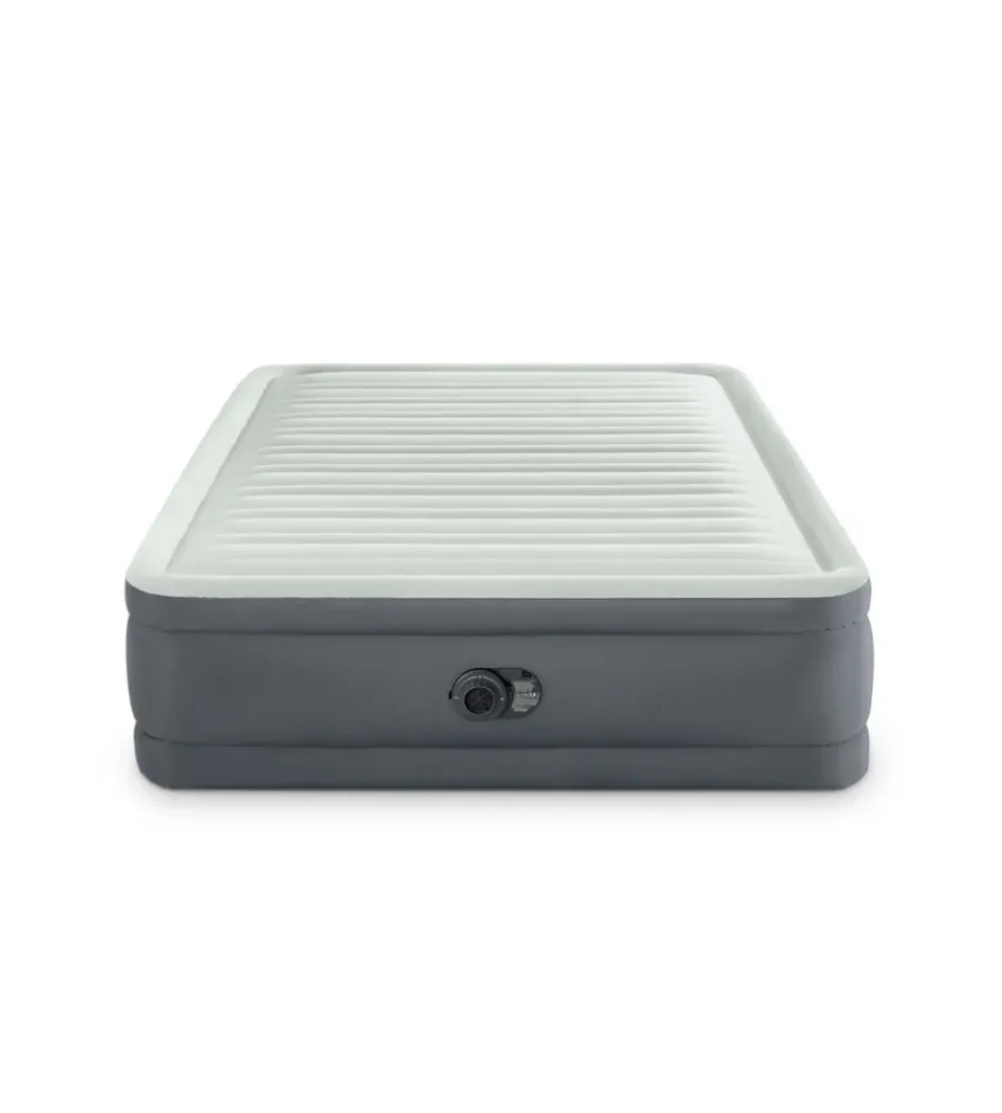 Best Materasso matrimoniale autogonfiante "airbed dura-beam premaire i" colore grigio chiaro e pompa integrata, 152x203x46 cm - cod. 64906nd Campeggio