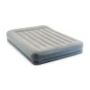Campeggio-Intex Materasso matrimoniale autogonfiante "airbed dura-beam pillow rest mid-rise" colore crema e pompa integrata 152x203x30 cm - cod. 64118nd