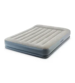 Campeggio-Intex Materasso matrimoniale autogonfiante "airbed dura-beam pillow rest mid-rise" colore crema e pompa integrata 152x203x30 cm - cod. 64118nd