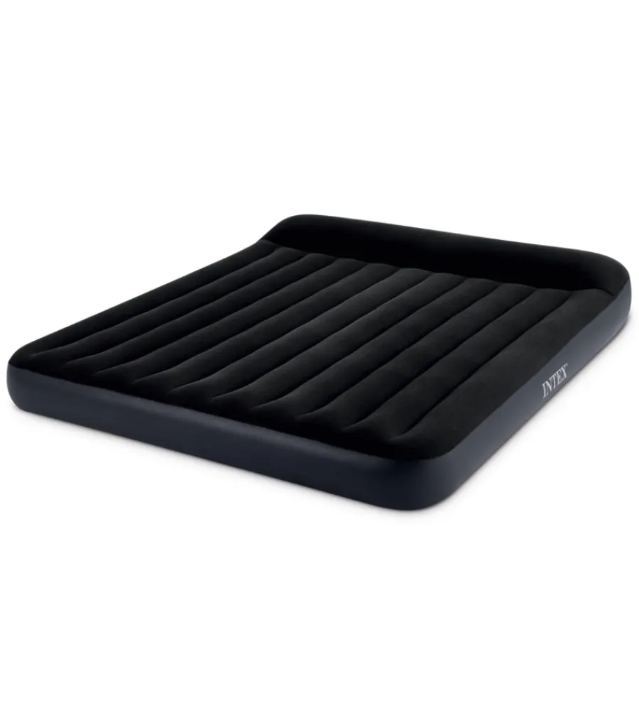 Campeggio-Intex Materasso matrimoniale gonfiabile "airbed dura-beam pillow rest classic" blu scuro 183x203x25 cm - cod. 64144
