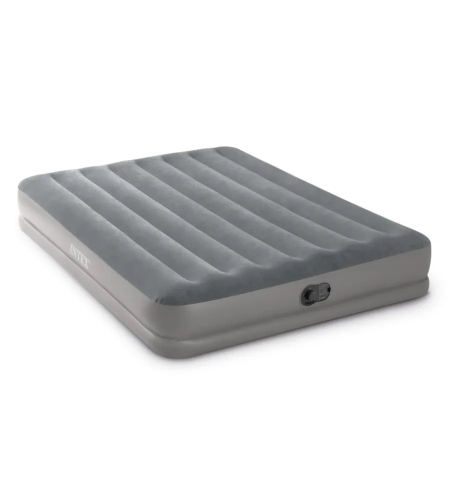 Online Materasso matrimoniale gonfiabile "airbed dura-beam prestige mid-rise" con pompa usb incorporata grigio 152x203x30 cm - cod. 64114 Campeggio