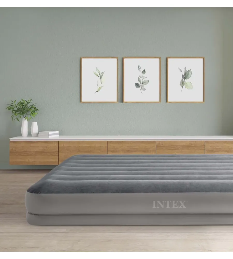 Online Materasso matrimoniale gonfiabile "airbed dura-beam prestige mid-rise" con pompa usb incorporata grigio 152x203x30 cm - cod. 64114 Campeggio
