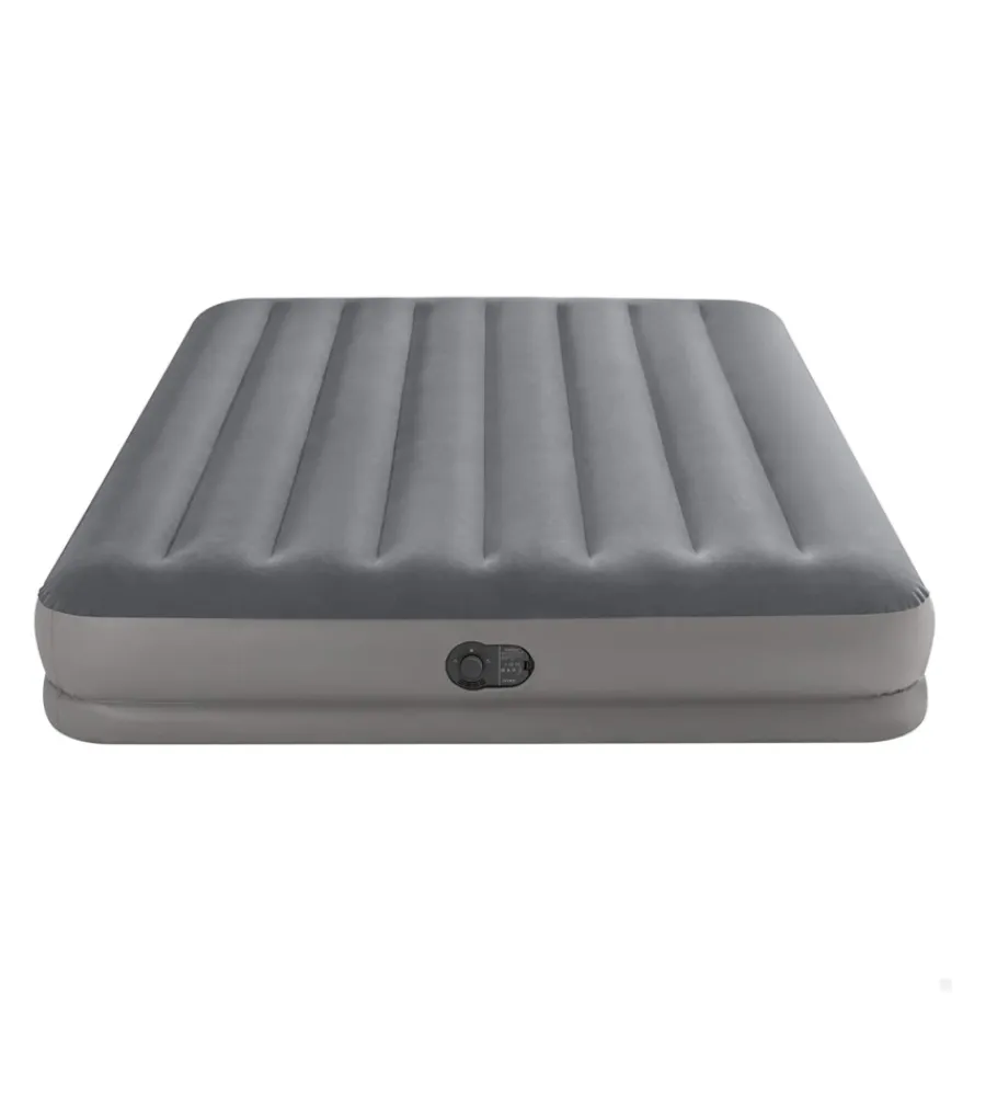 Online Materasso matrimoniale gonfiabile "airbed dura-beam prestige mid-rise" con pompa usb incorporata grigio 152x203x30 cm - cod. 64114 Campeggio