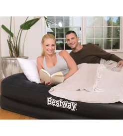 Campeggio-Bestway Materasso matrimoniale gonfiabile tritech floccato, 203x152x46 cm