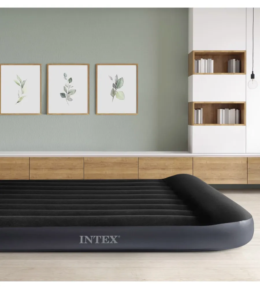 Clearance Materasso matrimoniale gonfiabile "airbed dura-beam pillow rest classic" blu scuro 152x203x25 cm - cod. 64143 Campeggio
