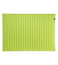 Brunner Campeggio|Materasso matrimoniale gonfiabile con pompa integrata da campeggio "alveobed double" grigio e verde 220x75 cm