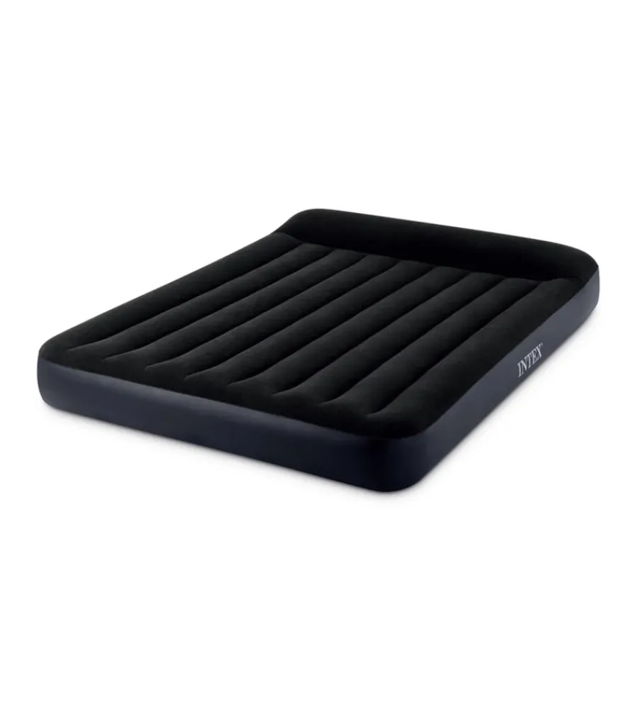 Intex Campeggio|Materasso matrimoniale gonfiabile "airbed dura-beam pillow rest classic" blu scuro 152x203x25 cm - cod. 64150nd