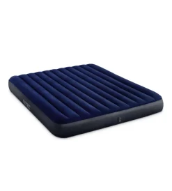 Campeggio-Intex Materasso matrimoniale king gonfiabile "airbed dura-beam standard classic downy" blu 183x203x25 cm - cod. 64755