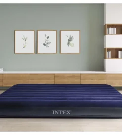 Campeggio-Intex Materasso matrimoniale king gonfiabile "airbed dura-beam standard classic downy" blu 183x203x25 cm - cod. 64755