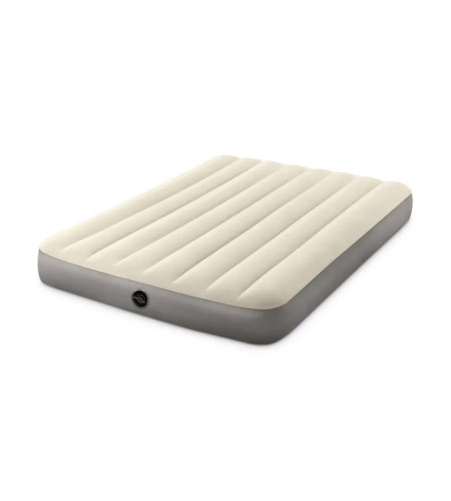New Materasso piazza e mezza gonfiabile "airbed dura-beam single-high" crema 137x191x25 cm - cod. 64102 Campeggio