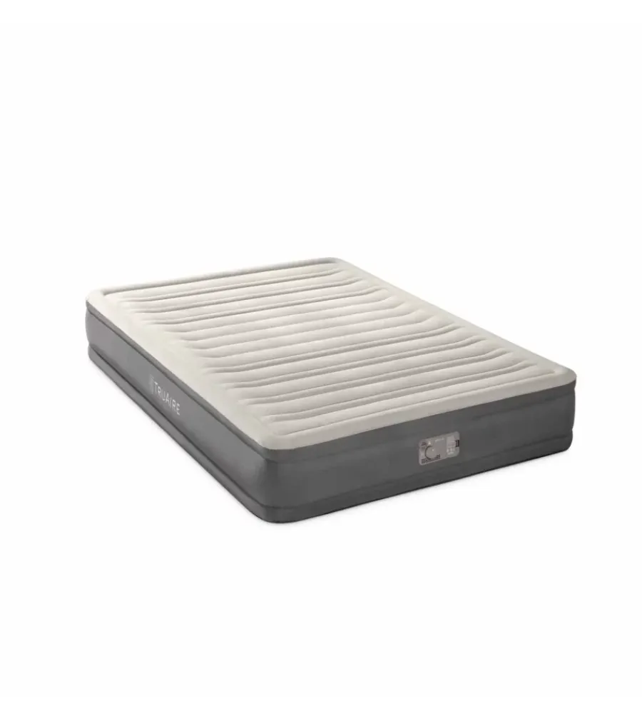 Clearance Materasso piazza e mezza gonfiabile "truaire" marrone 137x191x33 cm - cod. 64028 Campeggio
