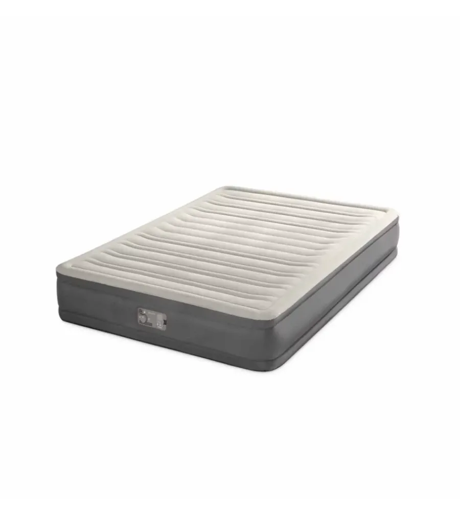 Clearance Materasso piazza e mezza gonfiabile "truaire" marrone 137x191x33 cm - cod. 64028 Campeggio