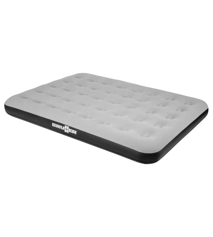 New Materasso piazza e mezza gonfiabile da campeggio "flair double" grigio 191x137x22 cm Campeggio