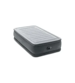 Campeggio-Intex Materasso singolo autogonfiante "airbed dura-beam comfort-plush elevated" colore grigio chiaro, 99x191x46 cm - cod. 64412nd