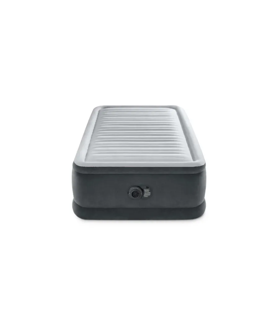 Campeggio-Intex Materasso singolo autogonfiante "airbed dura-beam comfort-plush elevated" colore grigio chiaro, 99x191x46 cm - cod. 64412nd