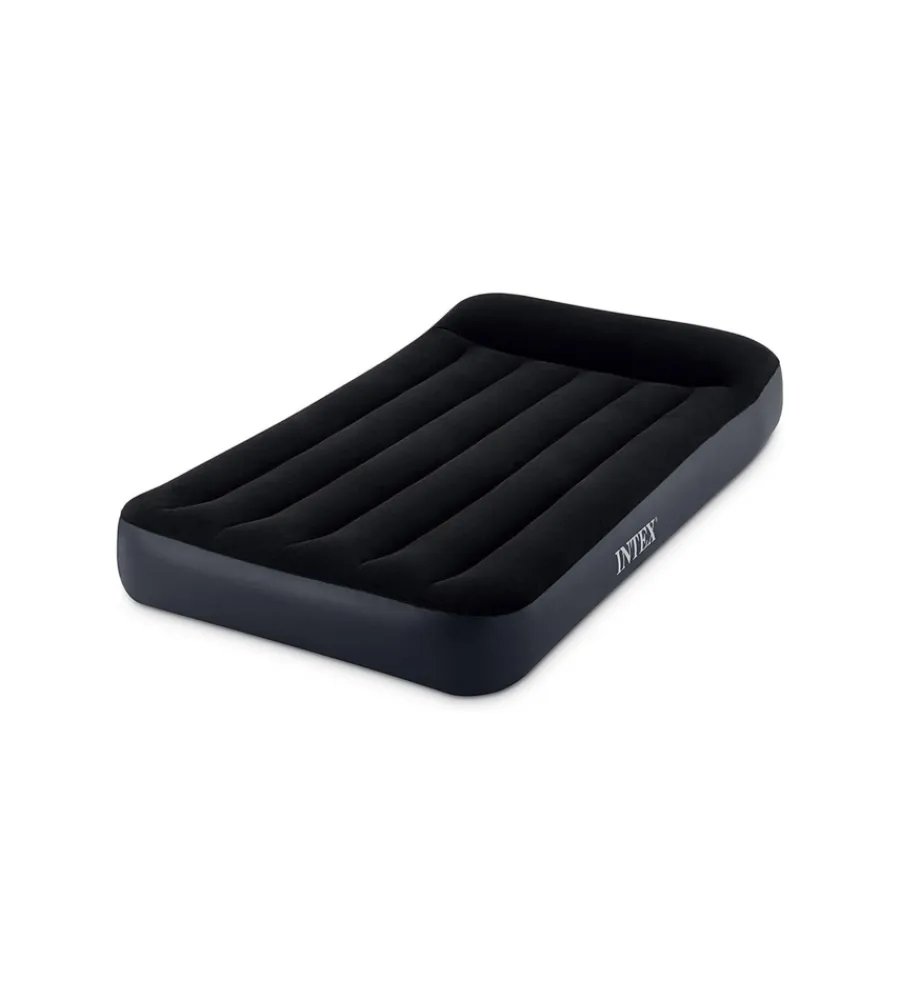 Hot Materasso singolo autogonfiante "airbed dura-beam pillow rest classic" colore blue scuro, 99x191x25 cm - cod. 64146nd Campeggio
