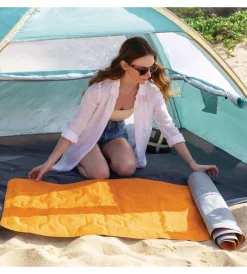 Intex Campeggio|Materasso singolo gonfiabile "camping" arancione 71x191x11 cm - cod. 64098np