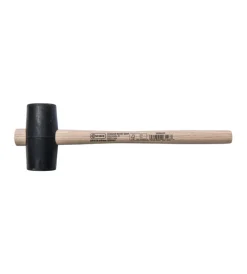 Martelli E Scalpelli|Mazzuola professionale in gomma nera ø 54 mm.