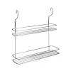 Mensola 2 piani porta spezie cromato lonardo cm. 35x9x38 Accessori Cucina
