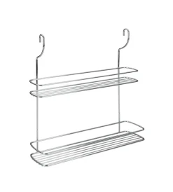 Mensola 2 piani porta spezie cromato lonardo cm. 35x9x38 Accessori Cucina