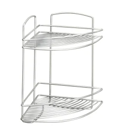 Clearance Mensola angolare 2 piani cm22x22x35 onda Docce E Accessori