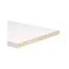 Kimono Decorazione Pareti|Mensola in legno truciolare nobilitato bianco bordato su 2 lati, 2000x600x16 mm