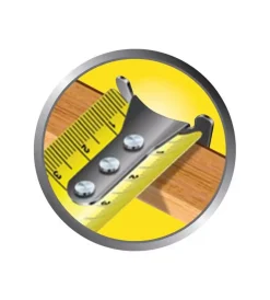 Metro flessibile micropowerlock con larghezza 19 mm - 3 metri. Strumenti Di Misurazione