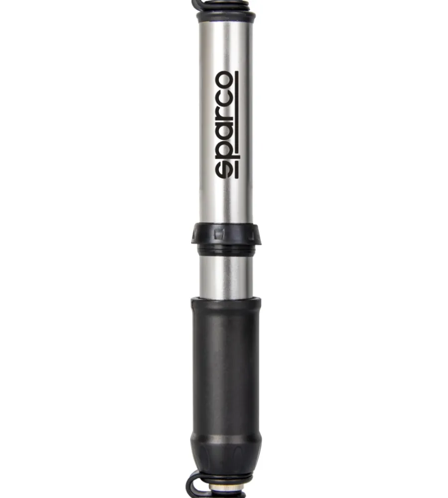 Sparco Bici|Mini pompa per bicicletta in alluminio grigio