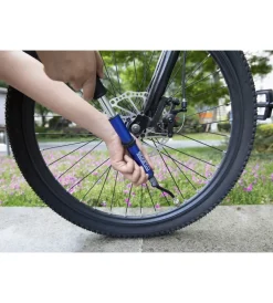 Online Mini pompa per bicicletta blu in alluminio Bici