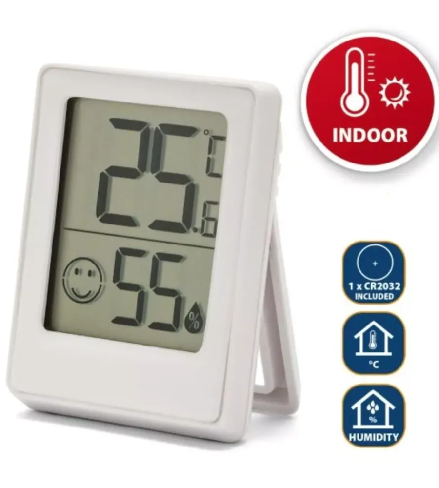 Clearance Mini stazione meteo digitale da interno bianco Termometri Stazioni Meteo
