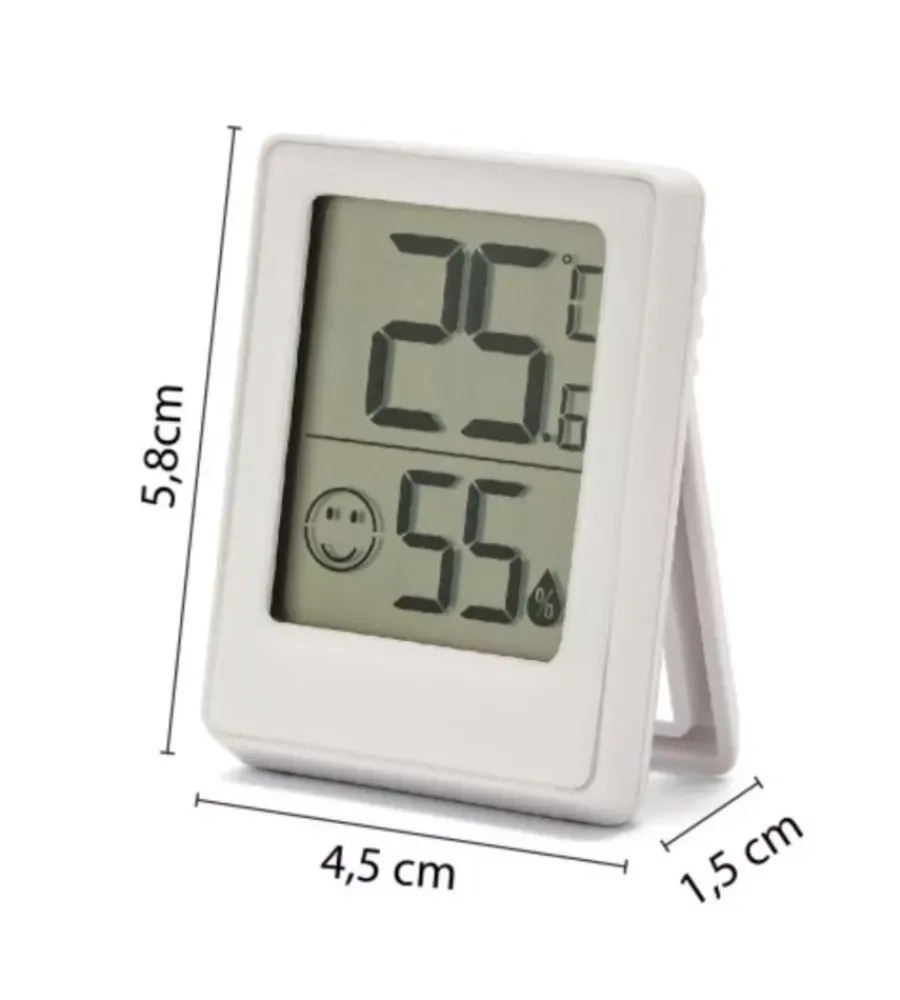 Clearance Mini stazione meteo digitale da interno bianco Termometri Stazioni Meteo