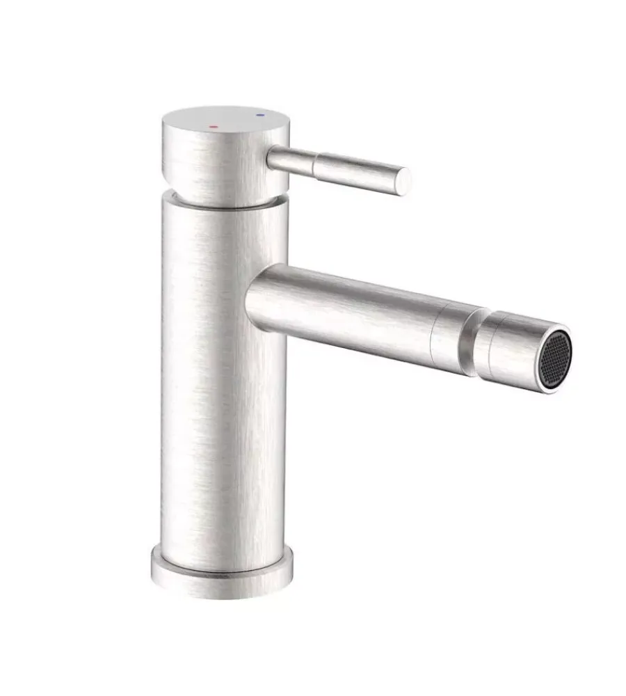 Rubinetti Bagno- Miscelatore "antea" in acciaio spazzolato per bidet