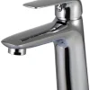 Rubinetti Bagno- Miscelatore lavabo "livina" in ottone cromato, h14,8 cm