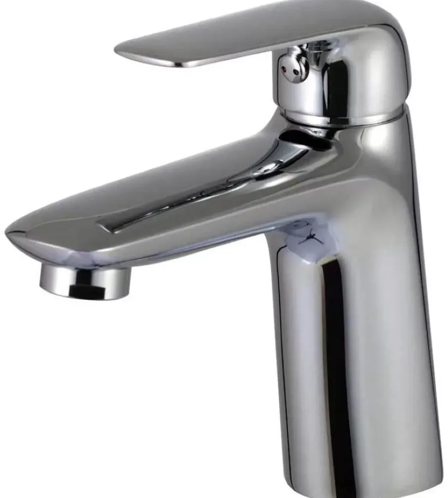 Rubinetti Bagno- Miscelatore lavabo "livina" in ottone cromato, h14,8 cm