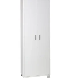 Mobili Multiuso-Sarmog Mobile 2 ante bianco fiammato, 63x183x34 cm