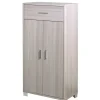 Sarmog Mobili Multiuso|Mobile 2 ante e 1 cassetto olmo, 63x124x34 cm