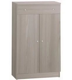Mobili Multiuso-Sarmog Mobile 2 ante e 1 cassetto olmo chiaro, 62x105x34 cm