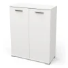 Credenze E Buffet|Mobile 2 ante "izzy" bianco opaco, 79,7x35,1x101,7 cm