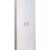 Mobili Multiuso-Sarmog Mobile 2 ante olmo e bianco, 63x183x34 cm